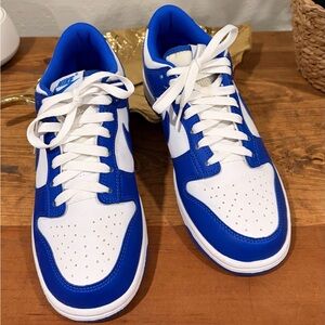 Nike Dunk Low in Racer Blue and White Grade School Boys Size 7/Womens 8.5